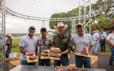Vermelho Beef apresenta desossa ao vivo e degustação de cortes durante o Congresso Mundial de Brangus